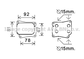 Radiateur d'huile AVA QUALITY COOLING MS3559