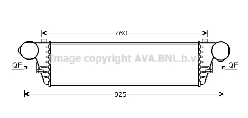 Intercooler (échangeur) AVA QUALITY COOLING MS4380