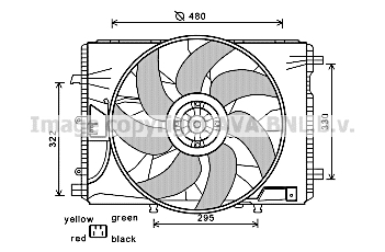 Ventilateur de refroidissement du moteur AVA QUALITY COOLING MS7522