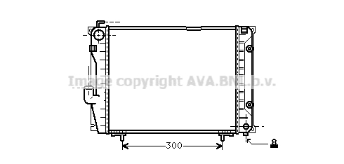 Radiateur de moteur AVA QUALITY COOLING MSA2069