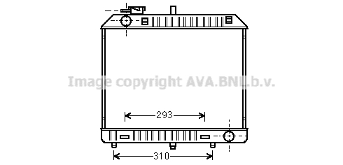 Radiateur de moteur AVA QUALITY COOLING MSA2127