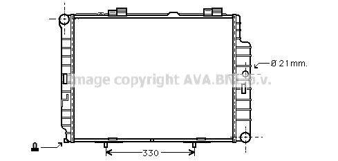 Radiateur de moteur AVA QUALITY COOLING MSA2287