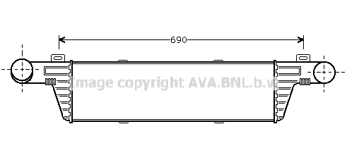 Intercooler (échangeur) AVA QUALITY COOLING MSA4224