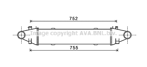 Intercooler (échangeur) AVA QUALITY COOLING MSA4525