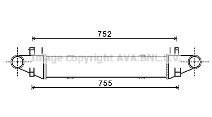 Intercooler (échangeur) AVA QUALITY COOLING MSA4557