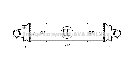 Intercooler (échangeur) AVA QUALITY COOLING MSA4593