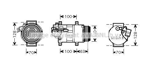 Compresseur de climatisation AVA QUALITY COOLING MSAK434