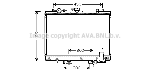 Radiateur refroidissement moteur AVA QUALITY COOLING MT2192