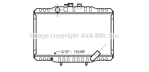 Radiateur de moteur AVA QUALITY COOLING MTA2062
