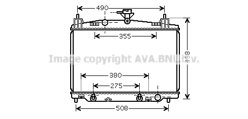 Radiateur refroidissement moteur AVA QUALITY COOLING MZ2212