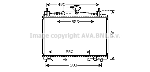 Radiateur refroidissement moteur AVA QUALITY COOLING MZ2213