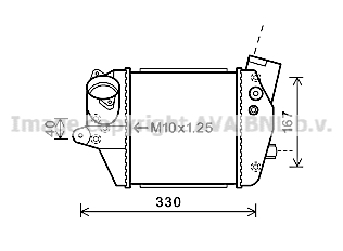 Intercooler (échangeur) AVA QUALITY COOLING MZA4243