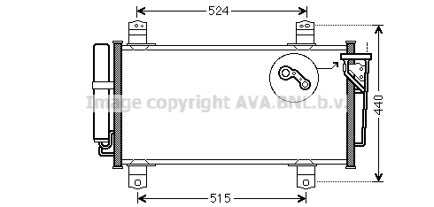 Condenseur de climatisation AVA QUALITY COOLING MZA5231D