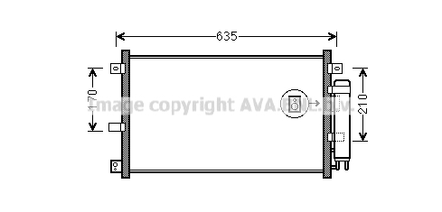 Condenseur de climatisation AVA QUALITY COOLING MZA5238D