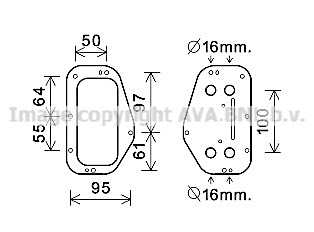 Radiateur d'huile AVA QUALITY COOLING OL3684