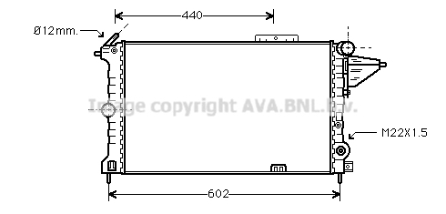 Radiateur de moteur AVA QUALITY COOLING OLA2119