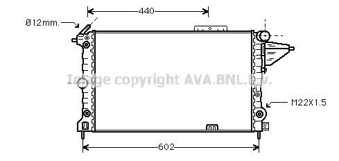 Radiateur de moteur AVA QUALITY COOLING OLA2120