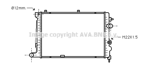 Radiateur de moteur AVA QUALITY COOLING OLA2174