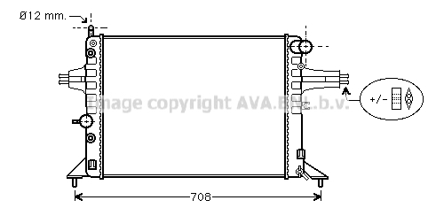 Radiateur de moteur AVA QUALITY COOLING OLA2256