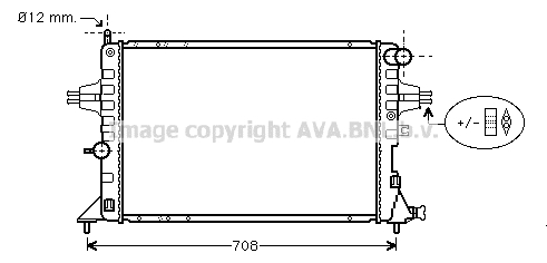 Radiateur de moteur AVA QUALITY COOLING OLA2293