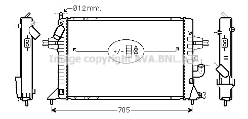 Radiateur de moteur AVA QUALITY COOLING OLA2294