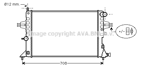 Radiateur de moteur AVA QUALITY COOLING OLA2296