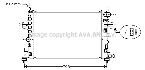 Radiateur de moteur AVA QUALITY COOLING OLA2362