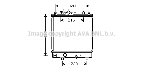 Radiateur de moteur AVA QUALITY COOLING OLA2382