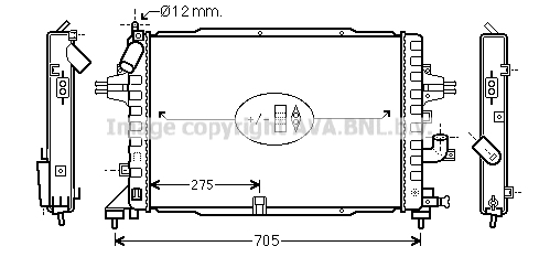 Radiateur refroidissement moteur AVA QUALITY COOLING OLA2383