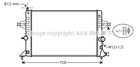 Radiateur de moteur AVA QUALITY COOLING OLA2440