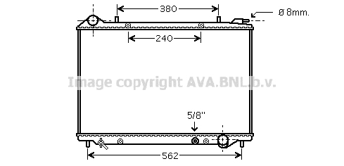 Radiateur de moteur AVA QUALITY COOLING OLA2441