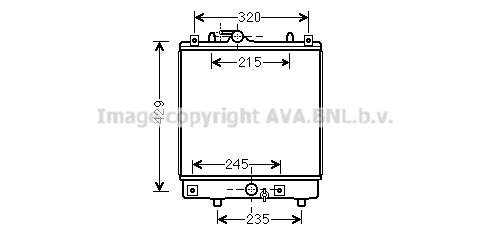 Radiateur de moteur AVA QUALITY COOLING OLA2542