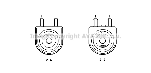 Radiateur d'huile AVA QUALITY COOLING PE3285