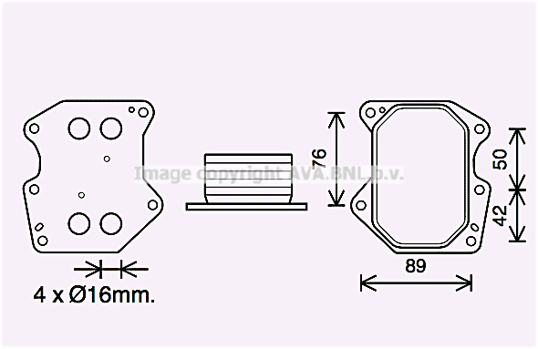 Radiateur d'huile AVA QUALITY COOLING PE3400