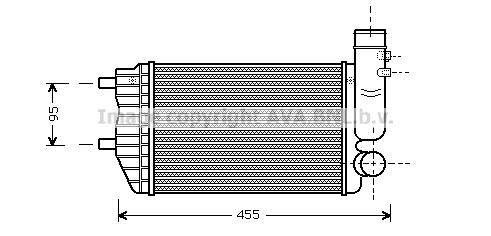 Intercooler (échangeur) AVA QUALITY COOLING PE4183