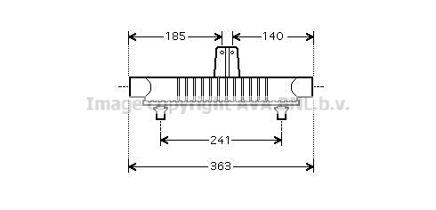 Intercooler (échangeur) AVA QUALITY COOLING PE4403