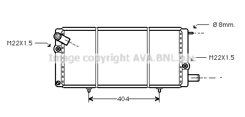 Radiateur de moteur AVA QUALITY COOLING PEA2085