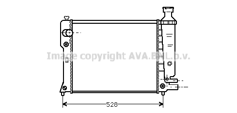 Radiateur de moteur AVA QUALITY COOLING PEA2092