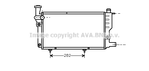 Radiateur refroidissement moteur AVA QUALITY COOLING PEA2095