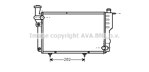 Radiateur de moteur AVA QUALITY COOLING PEA2096