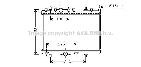 Radiateur refroidissement moteur AVA QUALITY COOLING PEA2255