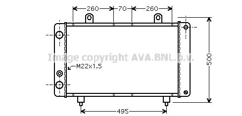 Radiateur de moteur AVA QUALITY COOLING PEA2319