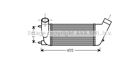 Intercooler (échangeur) AVA QUALITY COOLING PEA4347