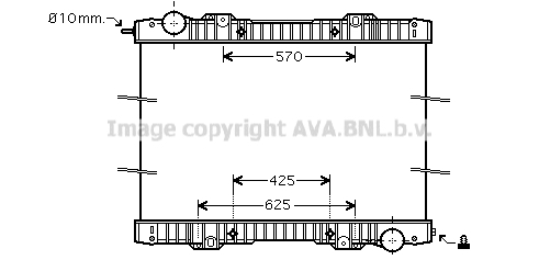 Radiateur de moteur AVA QUALITY COOLING SC2020N