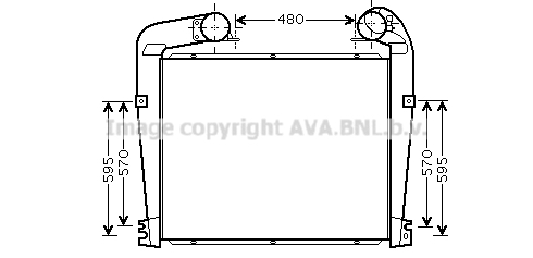 Radiateur d'air (Intercooler) AVA QUALITY COOLING SC4022