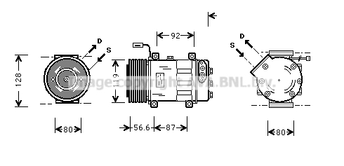 Compresseur AVA QUALITY COOLING SCAK016