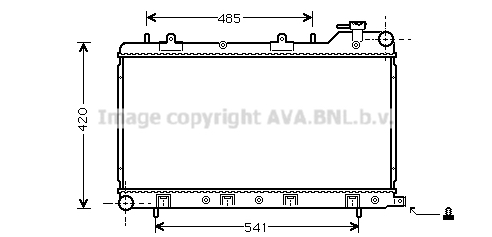 Radiateur refroidissement moteur AVA QUALITY COOLING SU2045