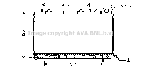 Radiateur refroidissement moteur AVA QUALITY COOLING SU2048