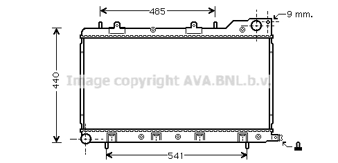 Radiateur refroidissement moteur AVA QUALITY COOLING SU2071