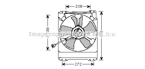 Ventilateur de refroidissement du moteur AVA QUALITY COOLING SU7501